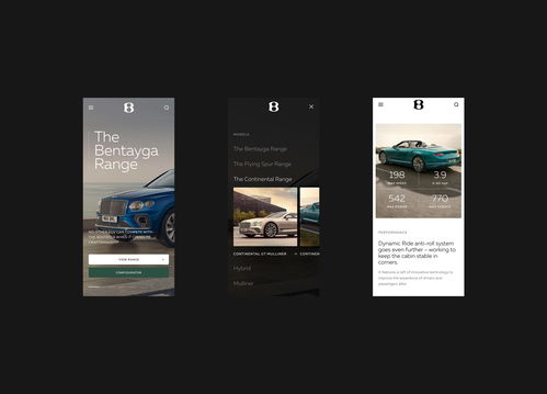賓利汽車公司網站設計